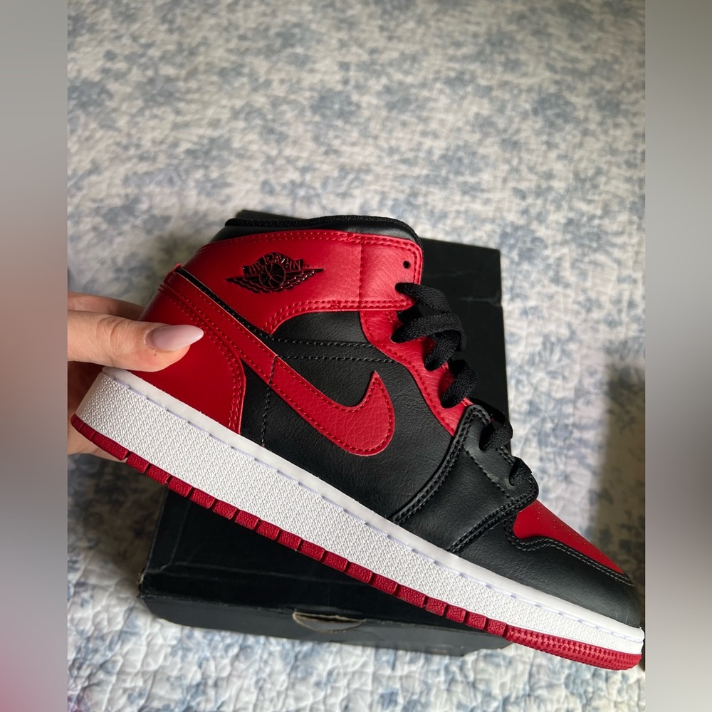 Nike Air Jordan Black and Red Sneakers